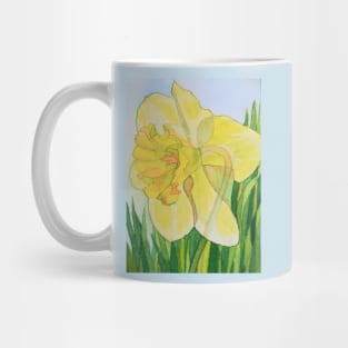 Single watercolour daffodil painting Mug